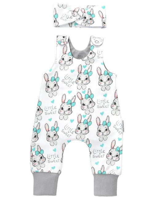 Baby Sweets 2 Teile Strampler Hase Lieblingsstücke weiß