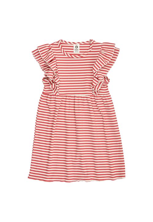 Green Cotton Kleid rot 122