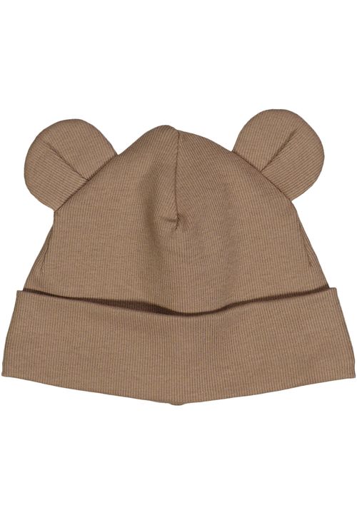 Müsli by Green Cotton Babymütze Unifarben braun 56/62