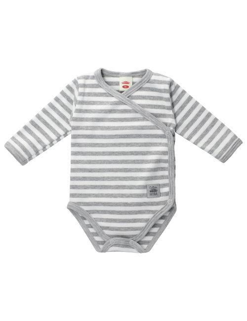 Makoma Wickelbody Streifen grau