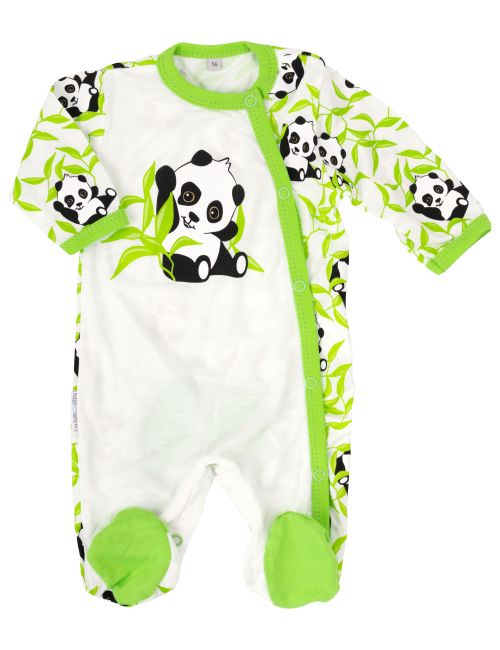 Baby Sweets Strampler Happy Panda grün 56 (Neugeborene)