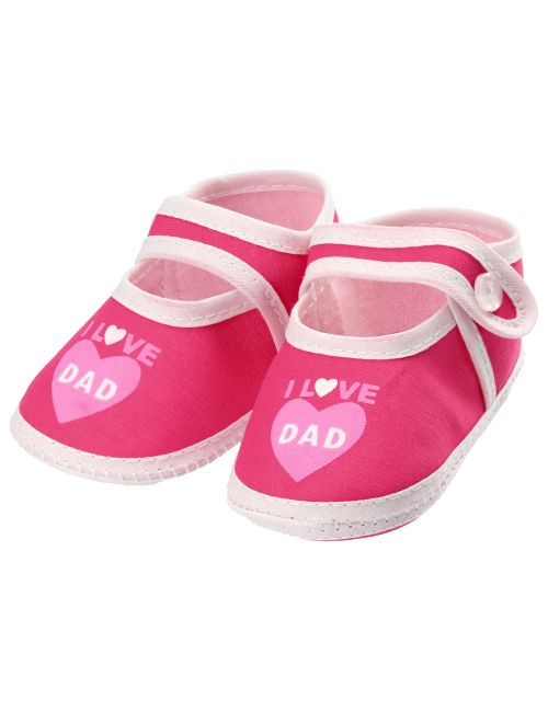 Soft Touch Schuhe I love dad rot 0-3 Monate (56/62)
