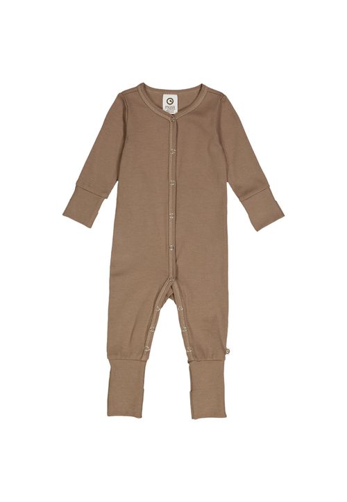 Müsli by Green Cotton Strampler Unifarben braun 50