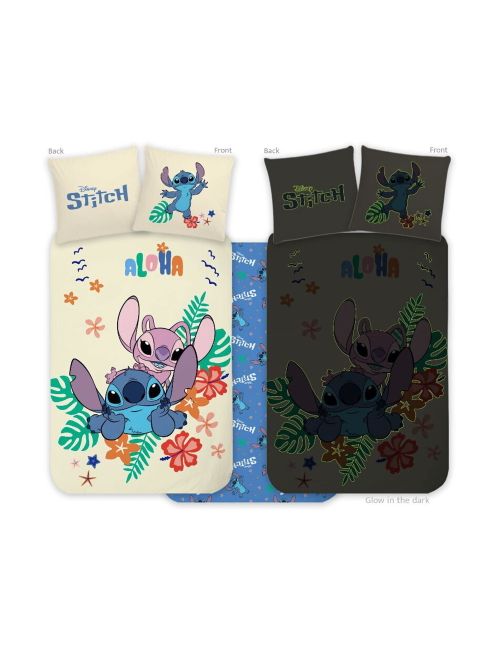 Disney 2 pièces Linge de lit Feuilles 135x100 cm Gris foncé