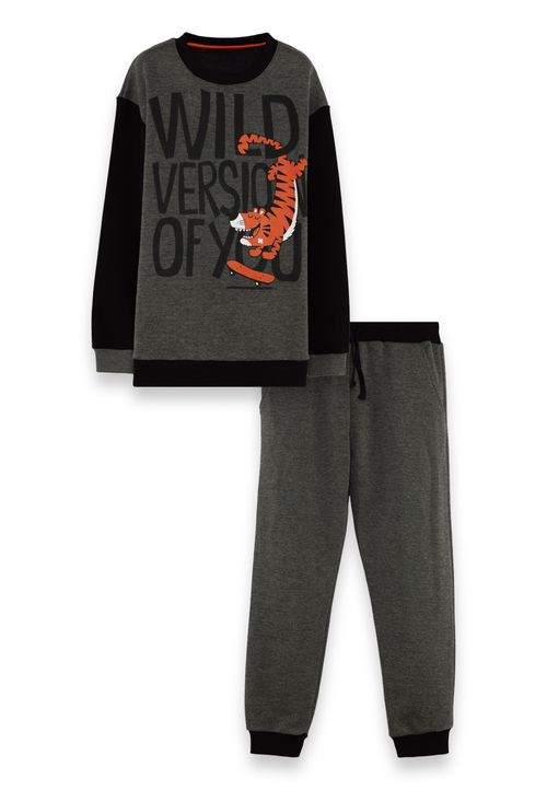 Tracksuit Wild Jungen dunkelgrau 104