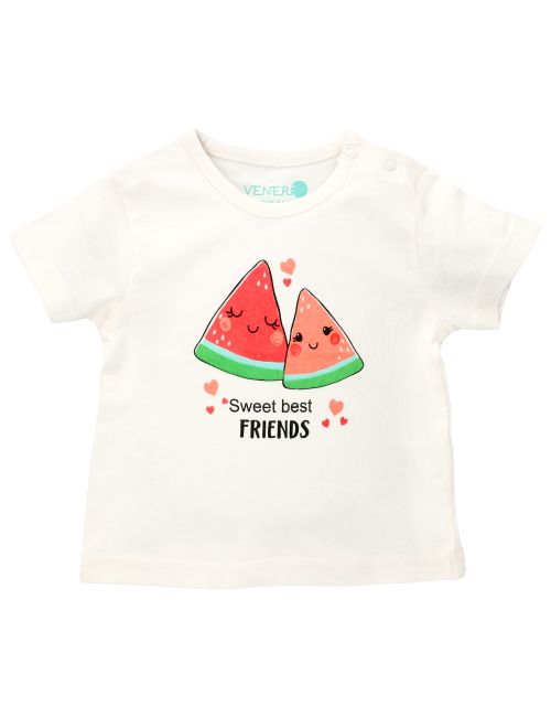 VENERE T-Shirt Melone creme 62/68 (3-6 Monate)