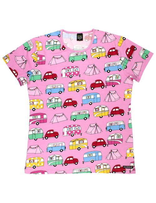 Villervalla T-Shirt Wohnwagen rosa 140 (9-10 Jahre)