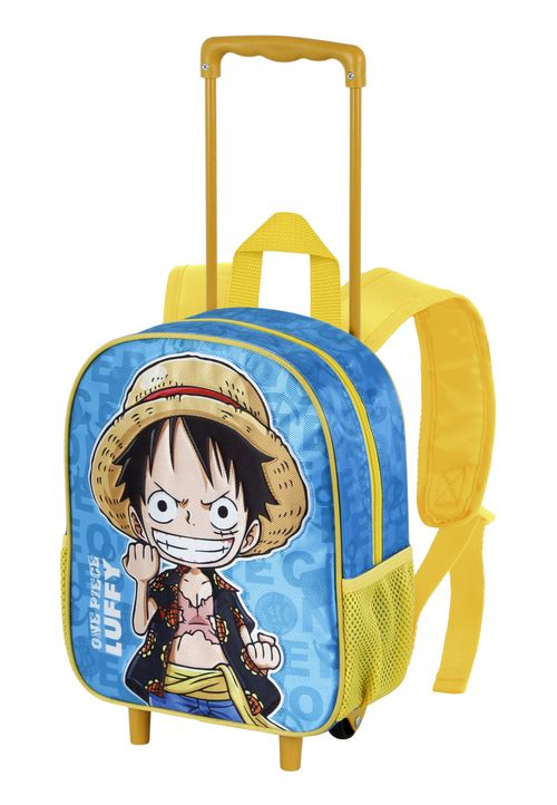 One Piece Monkey-Small Backpack with Wheels Rucksack 34x26x13 cm blau Onesize Kinder