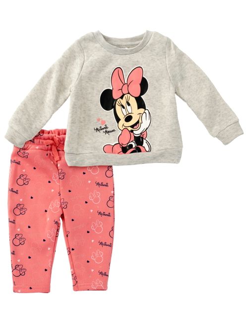 E Plus M 2 Teile Set Minnie Mouse Grau/Pink 86 (12-18 Monate)