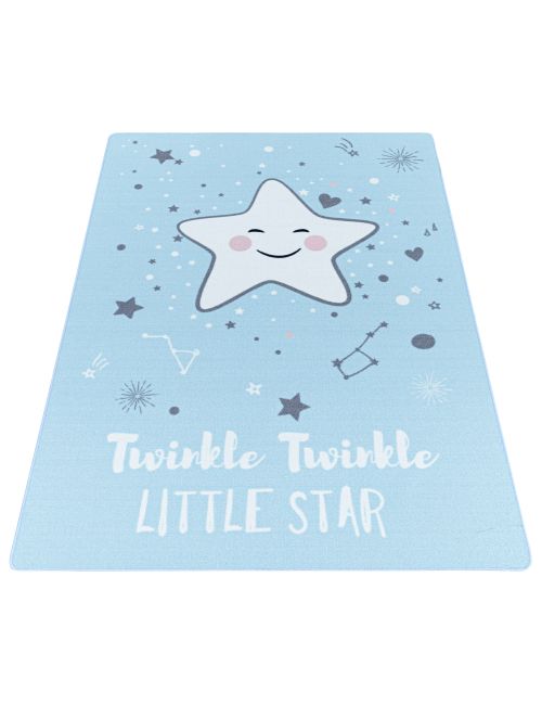 Teppich Star Sterne hellblau 80x120