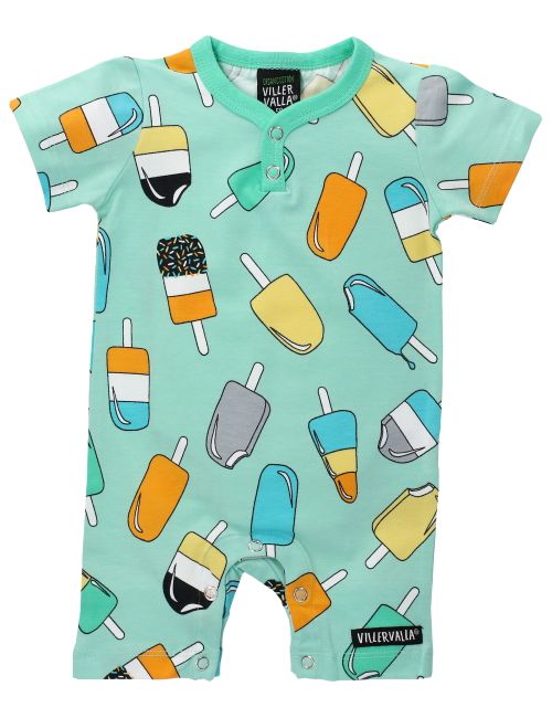 Villervalla Strampler Eis grün