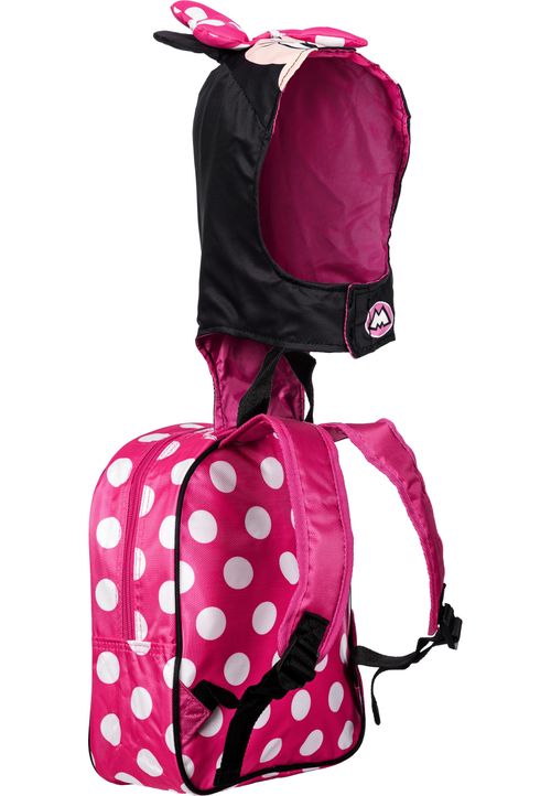 Disney Minnie Mouse Clever-Hooded Rucksack 26x31x11 cm pink schwarz Onesize Kinder