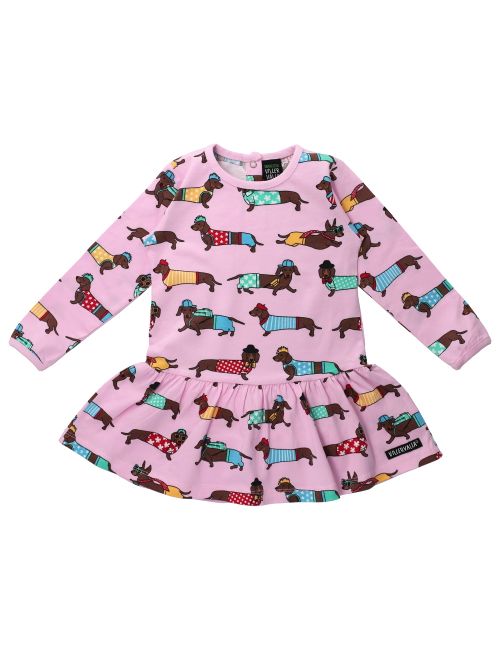 Villervalla Kleid Dackel rosa