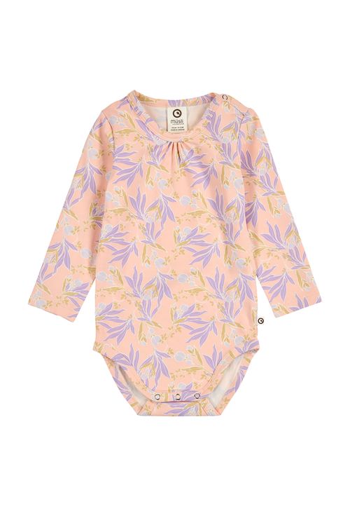 Green Cotton Langarmbody multicolor 56