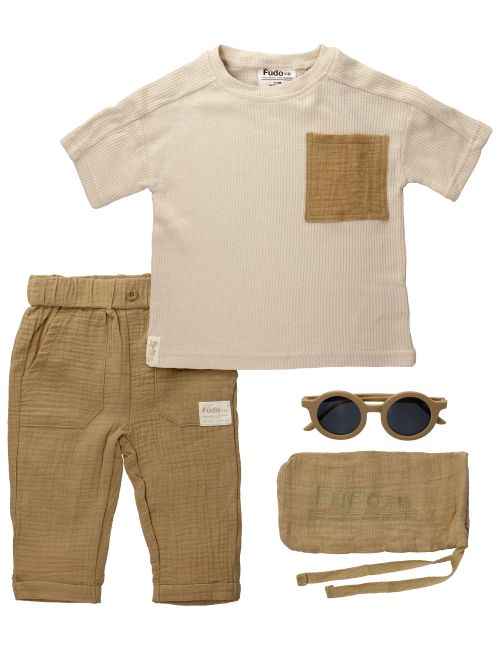 Fudo 3 Teile Set beige