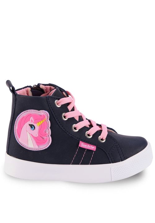 Denokids Unicorn Navy Blue Sneaker Mädchen dunkelblau 26