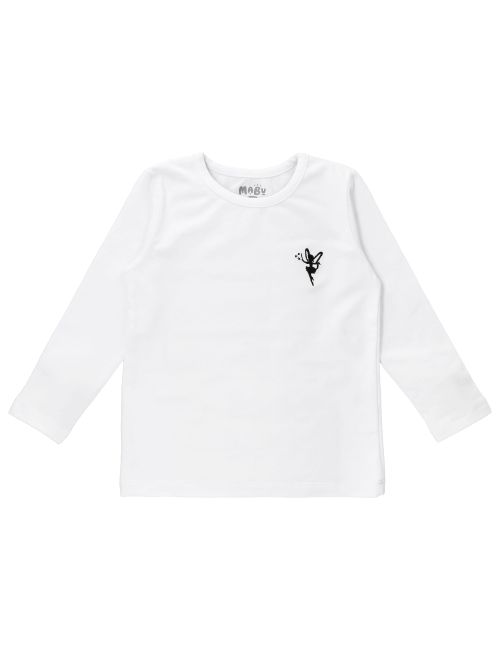MaBu Kids Langarmshirt Fairy weiß