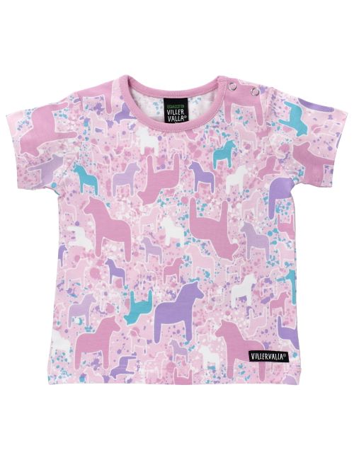 Villervalla T-Shirt Pferd rosa 74 (6-9 Monate)