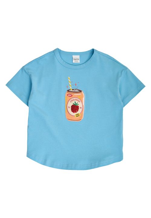 Green Cotton T-Shirt blau 104