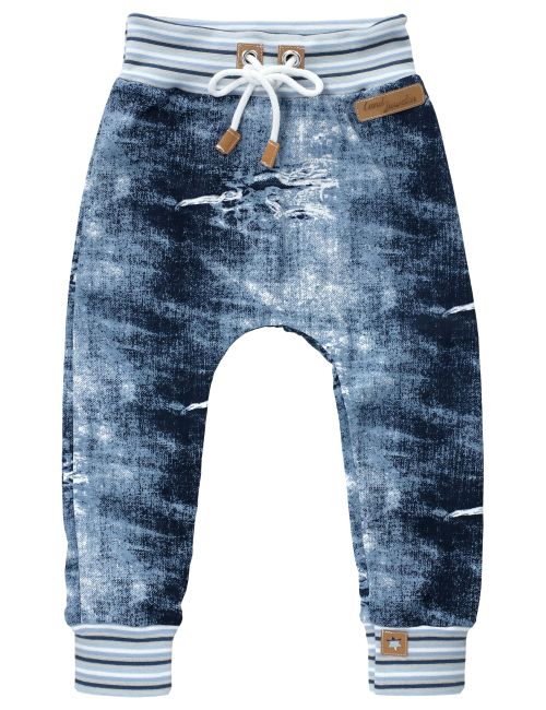 Land-Juwelen Hose Streifen Handmade blau 98 (2-3 Jahre)