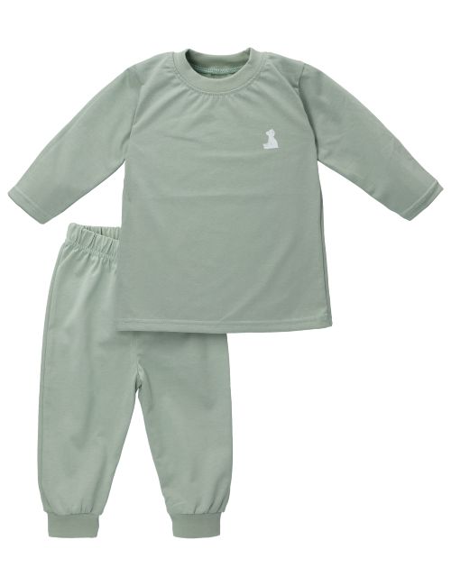 MaBu Kids 2 pièces Pyjama Ours blanc Bruno, l'ours polaire Vert 18-24M (92 cm)