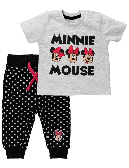 E Plus M 2 Teile Set Minnie Mouse schwarz 68 (3-6 Monate)