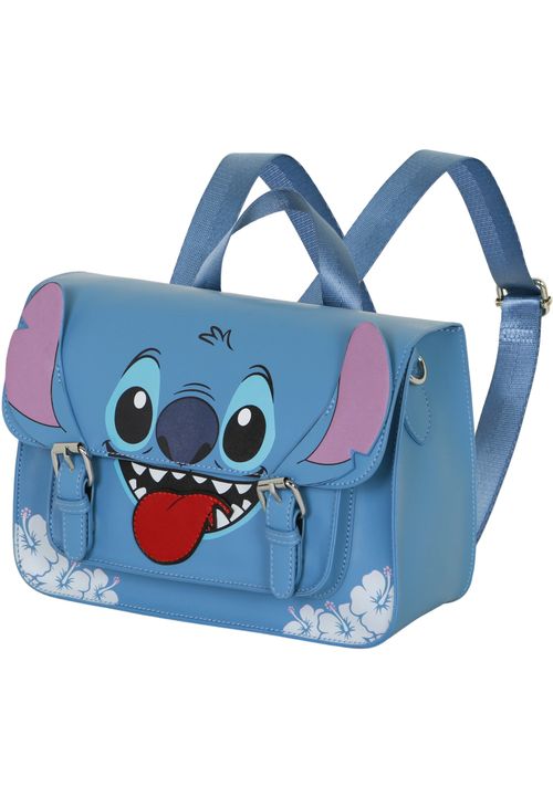 Disney Lilo and Stitch Tongue-Satchel Shoulder Bag-Backpack 27x20x11,5 cm einfarbig blau Onesize Kinder