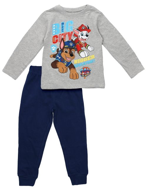 Paw Patrol 2 Teile Schlafanzug Paw Patrol grau/navy 128 (7-8 Jahre)