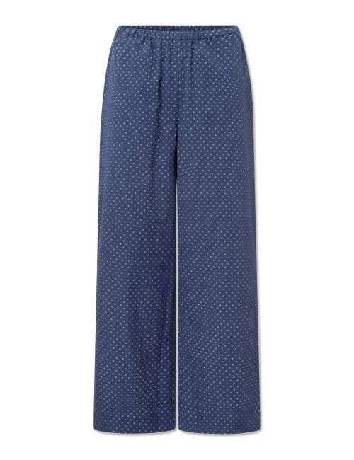 STUDIO FEDER Hose navy/weiß Large