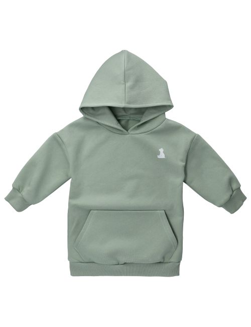 MaBu Kids Hoodie Bruno, der Eisbär Oversize sage 110 (4-5 Jahre)