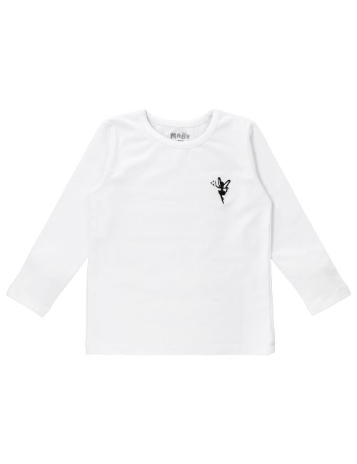 MaBu Kids T-shirt à manches longues Petite Fée Blanc 18-24M (92 cm)