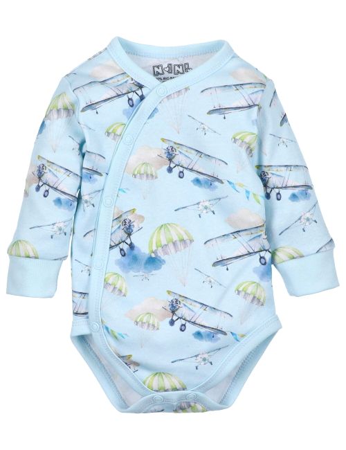 NINI Wickelbody Flugzeug blau