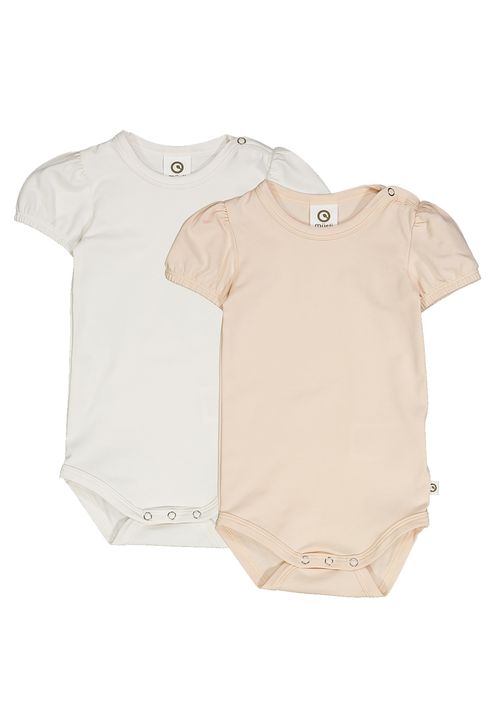 Müsli by Green Cotton Kurzarmbody Unifarben rosa 74