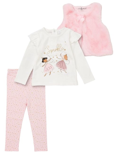 Lily & Jack 3 pièces Ensemble Étoiles Blanc