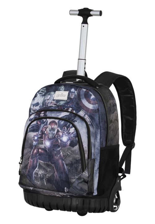Marvel The Avengers Troupe-FAN GTS Trolley Rucksack 32x47x25 cm schwarz gruen Onesize Kinder