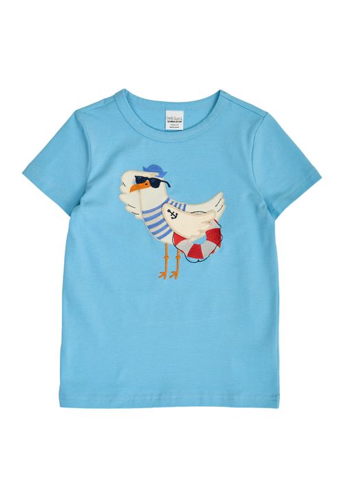 Green Cotton T-Shirt blau 86