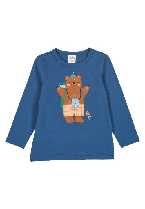 Fred s World by Green Cotton Langarmshirt Unifarben blau 86