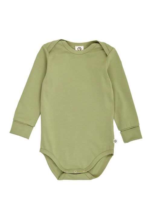 Green Cotton Langarmbody gruen 86