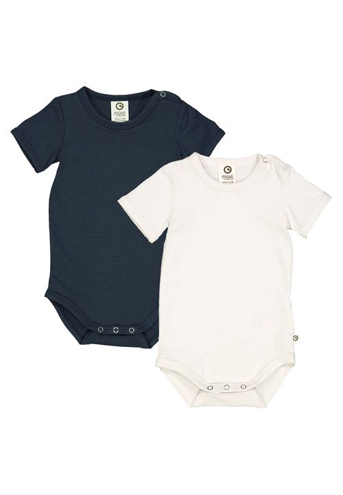 Müsli by Green Cotton Kurzarmbody Unifarben bunt 56