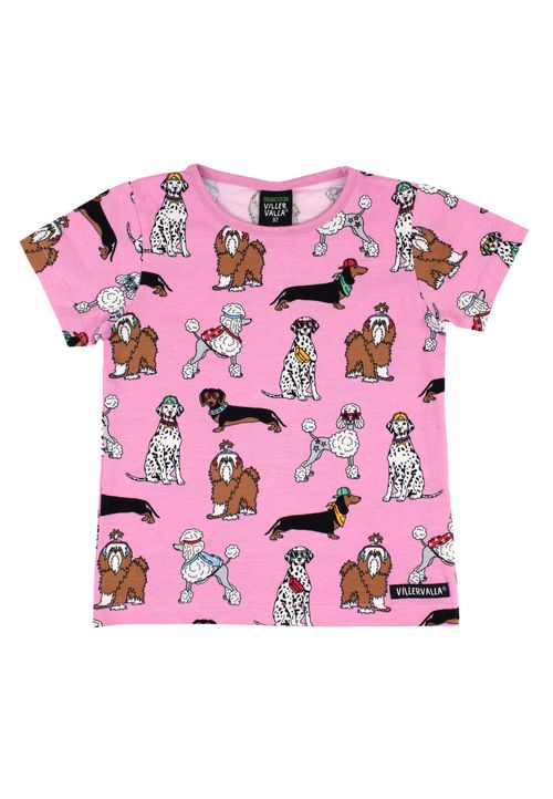 Villervalla T-Shirt Hunde rosa 140