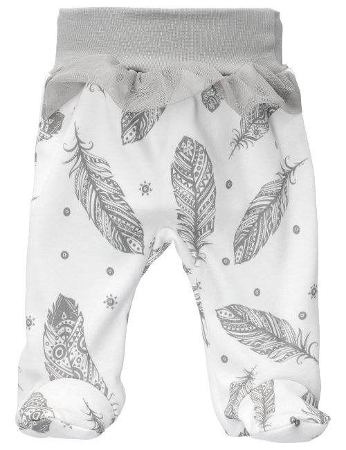 Makoma Pantalon Plume Volant Blanc 6-9M (74 cm)