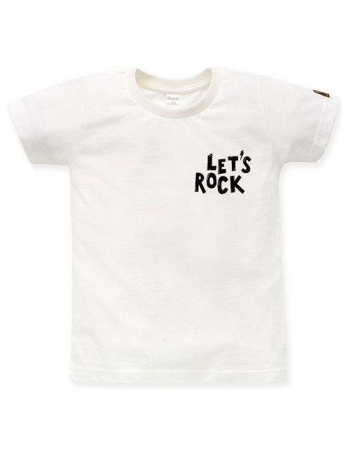 Pinokio T-Shirt Let's rock creme 74 (6-9 Monate)
