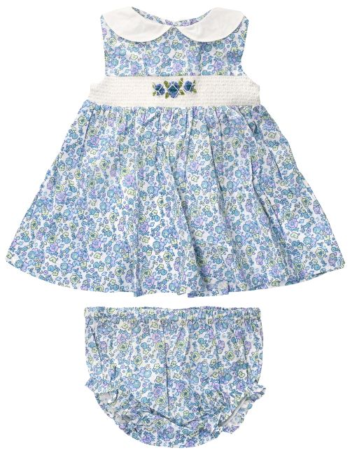 Rock A Bye Baby Boutique 2 Teile Set Blume blau 62 (0-3 Monate)