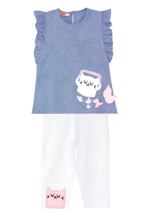 Denokids Unifarben blau 92
