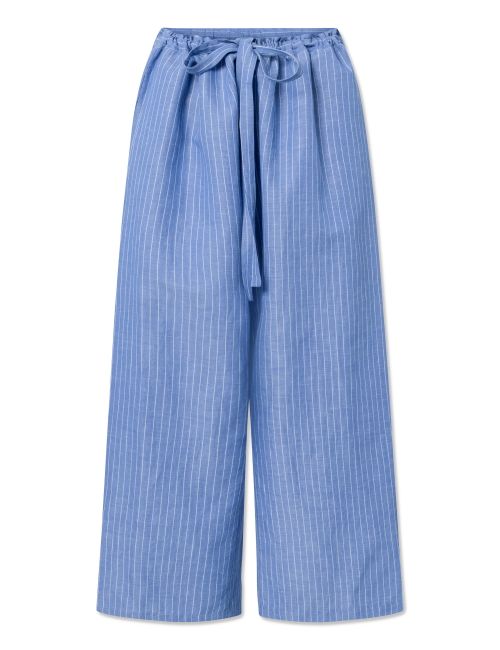 STUDIO FEDER Hose blau/weiß Medium/Large