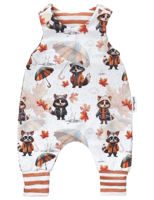 Land-Juwelen Grenouillère Raton laveur Fait main Blanc Naissance (50 cm)