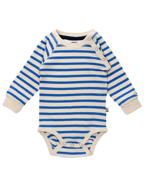 Ebbe Kids Body Streifen beige Strong blue stripe 56 (Neugeborene)