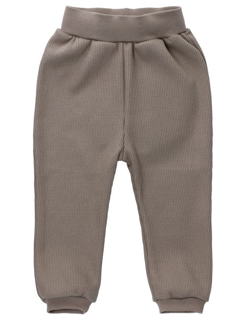 MaBu Kids Hose Nice, Wild & Cute Waffelpiqué taupe 122 (6-7 Jahre)