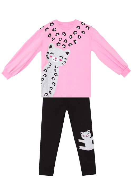 Zweiteiler Mädchen pink 110
