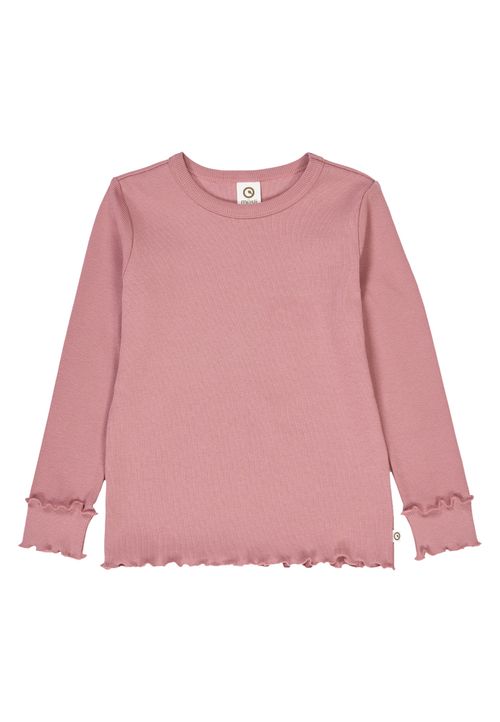 Müsli by Green Cotton Langarmshirt Unifarben rosa 128